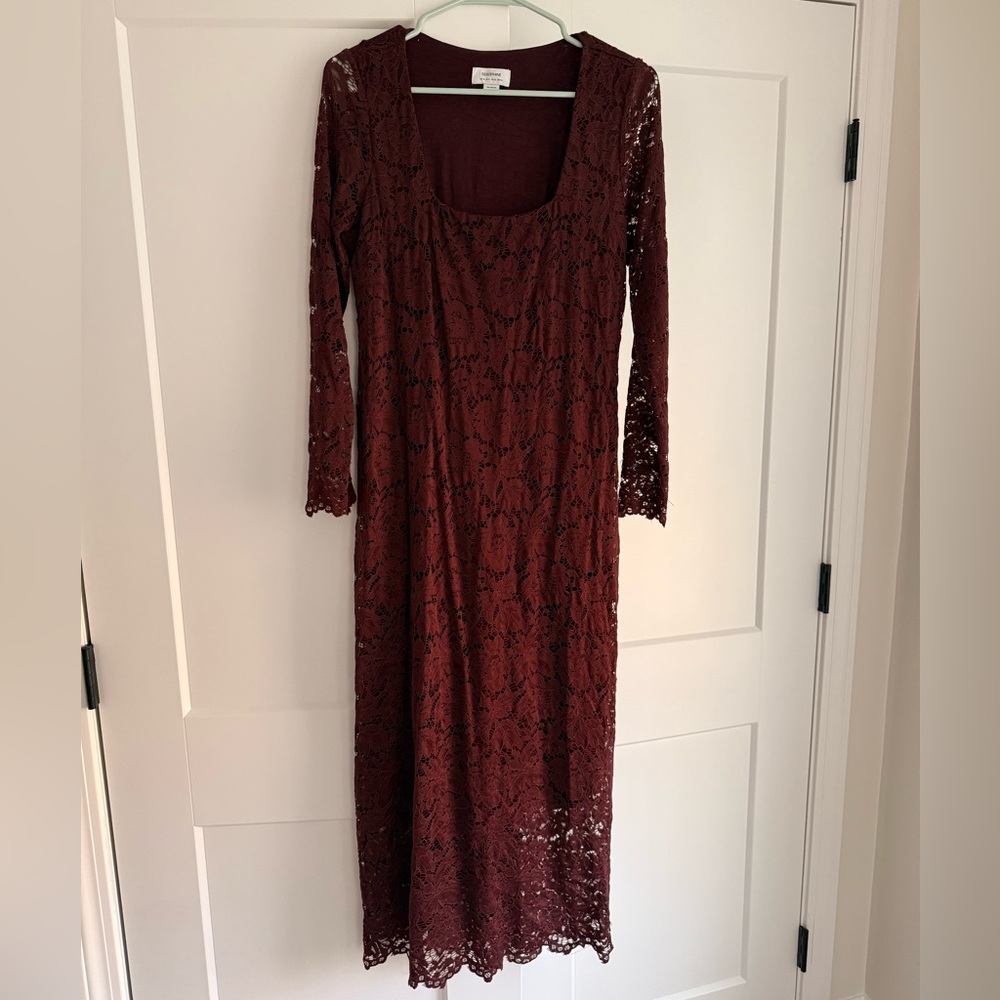 Seraphine Thalia | Lace Bodycon Maternity Dress